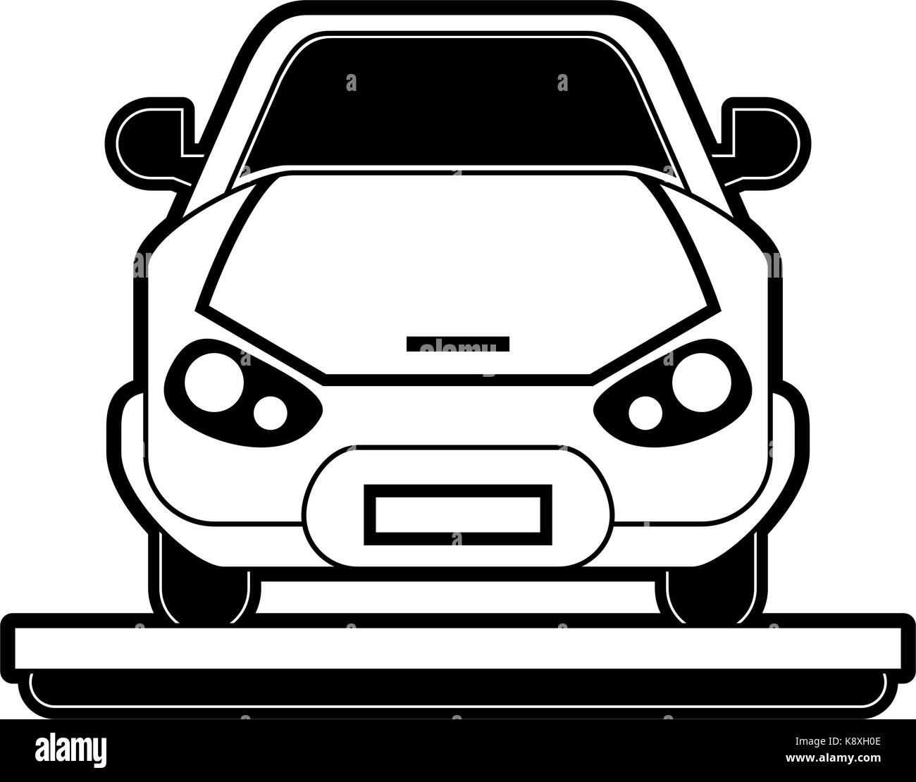 Frontview Black and White Stock Photos & Images - Alamy