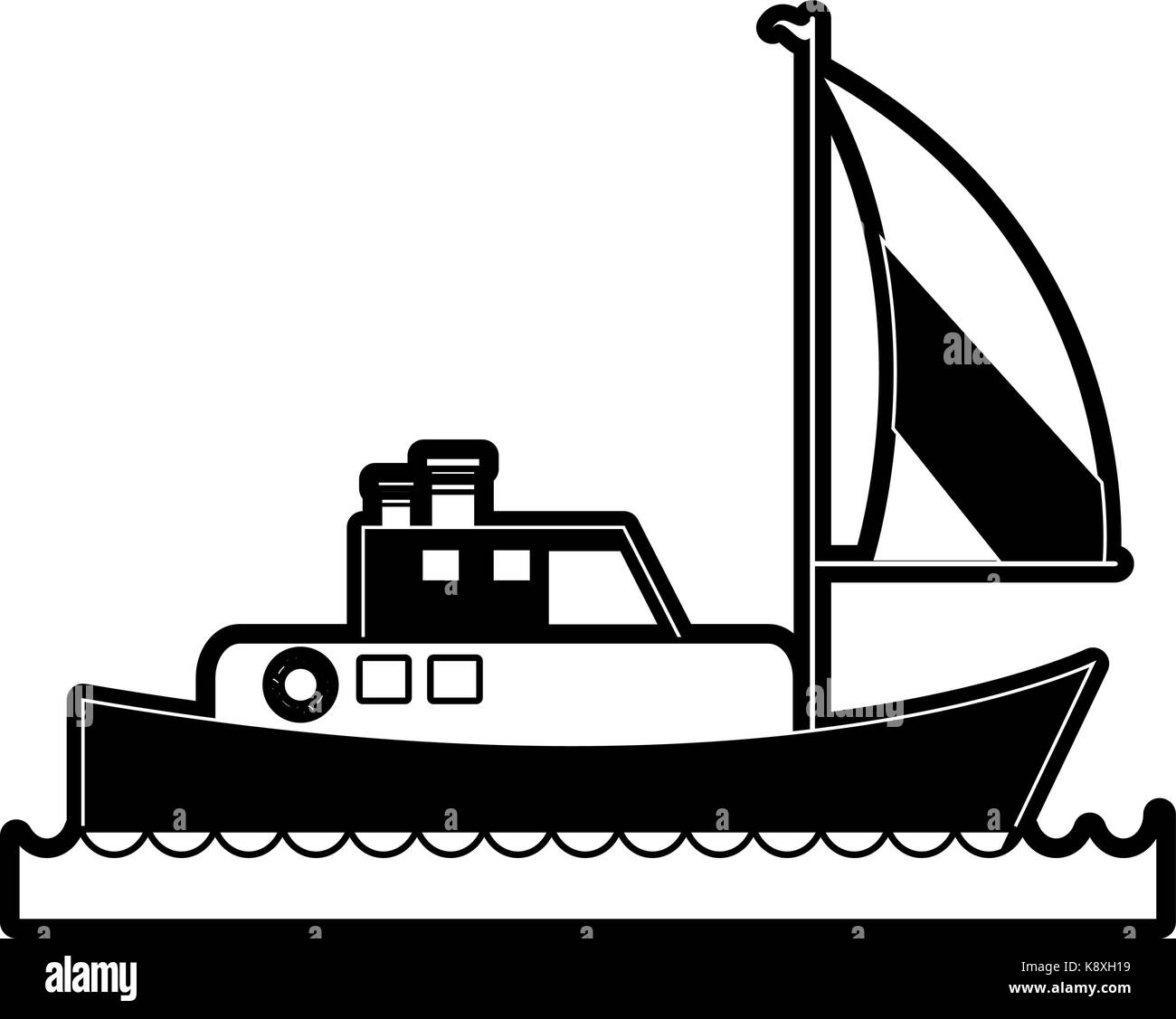 ship with sails icon image Stock Vector Image & Art - Alamy
