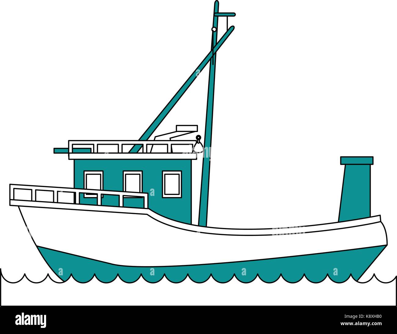 fishing boat icon image Stock Vector Image & Art - Alamy
