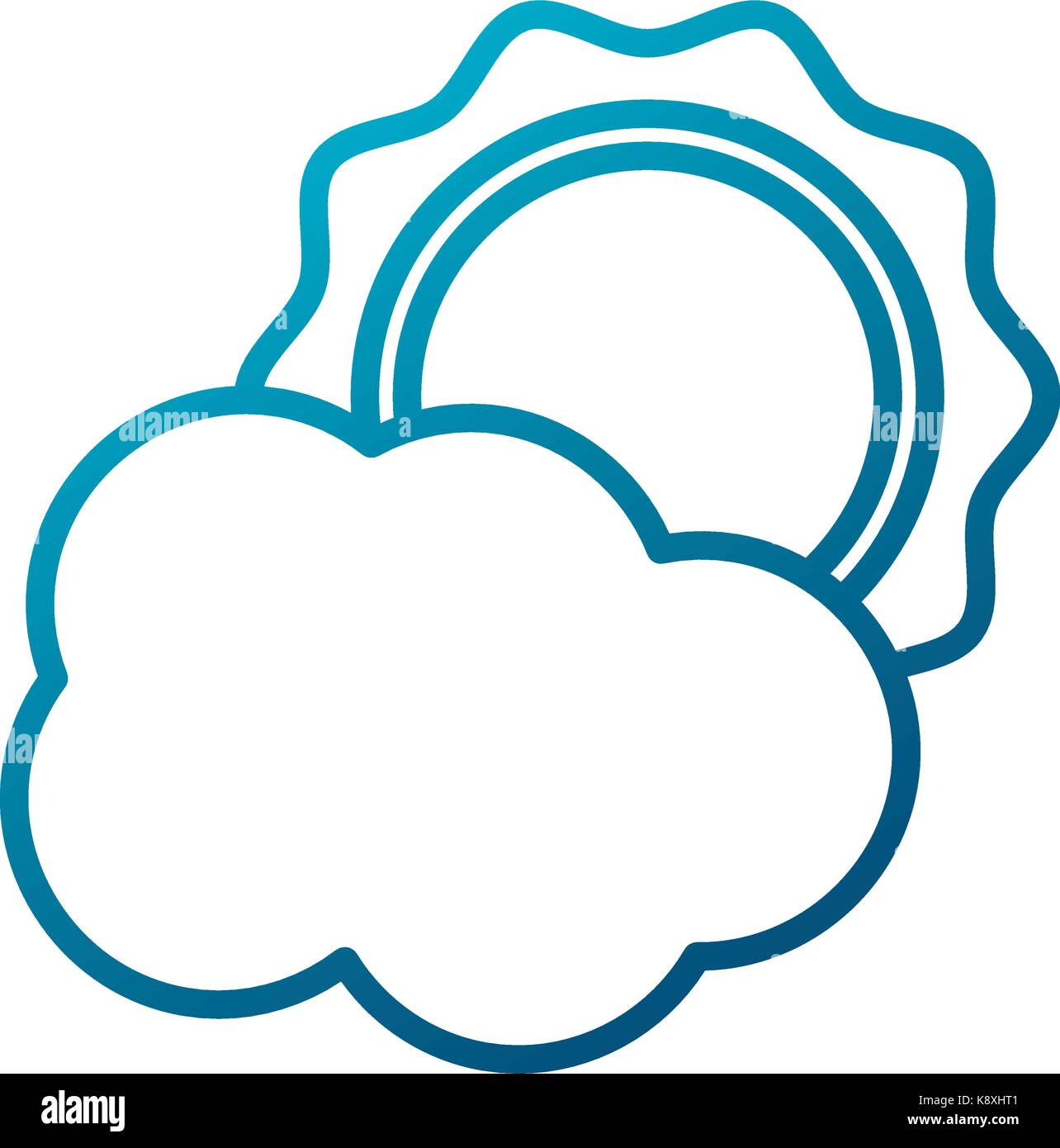 Sun and cloud weather Stock Vector Image & Art - Alamy