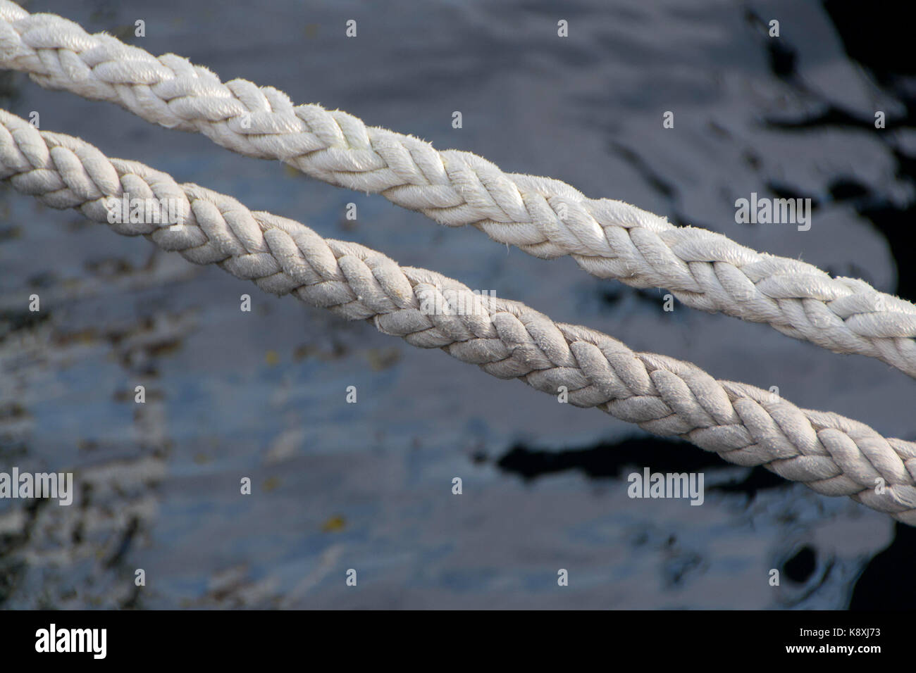 Marine rope for boat docking. Hemp or boat rope Stock Photo Alamy