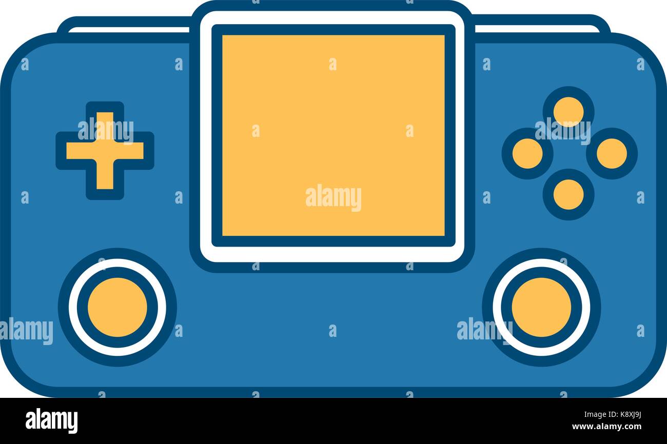 Portable videogame console Stock Vector Image & Art - Alamy