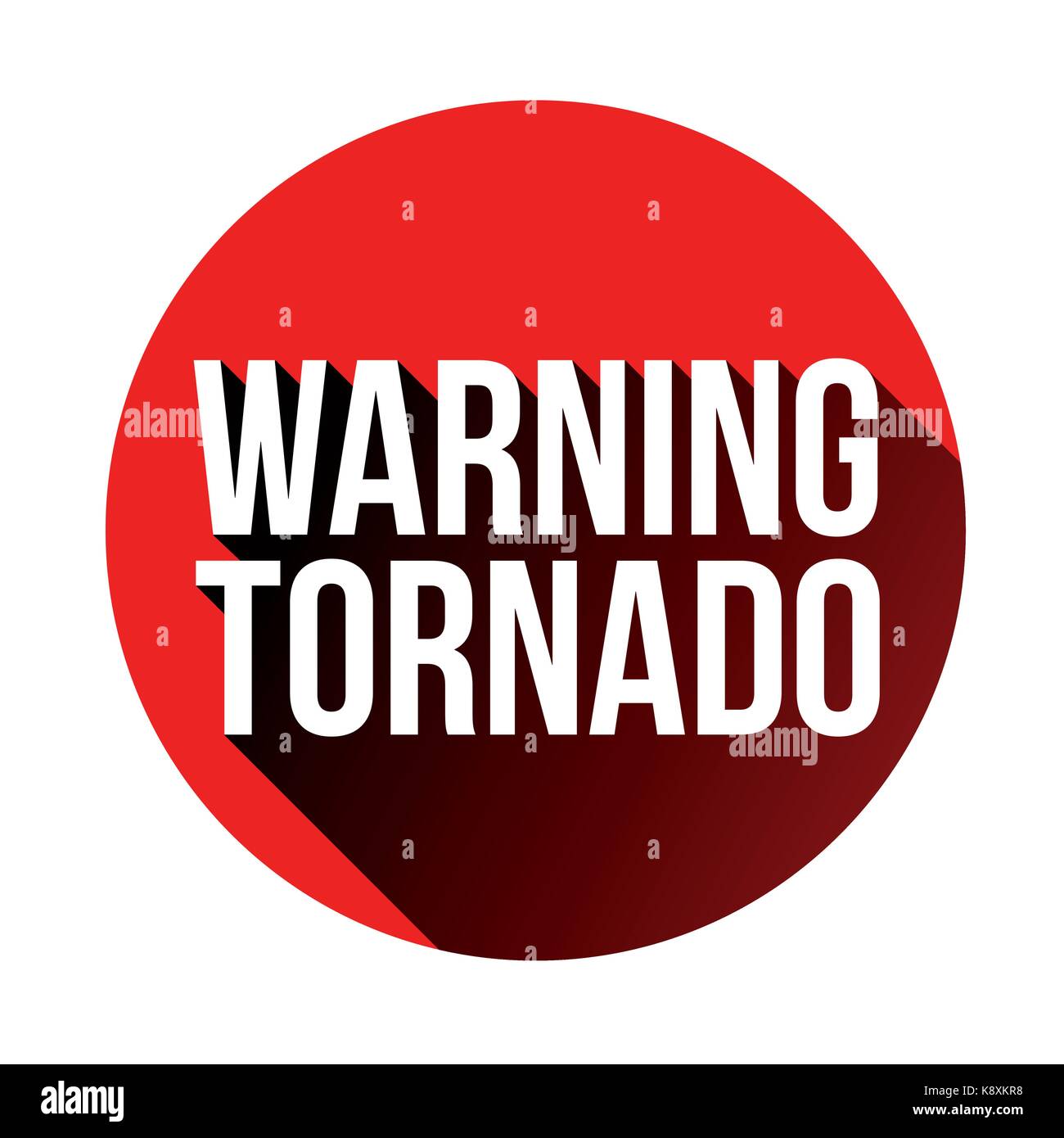 Tornado Warning sign red vector Stock Vector Image & Art Alamy