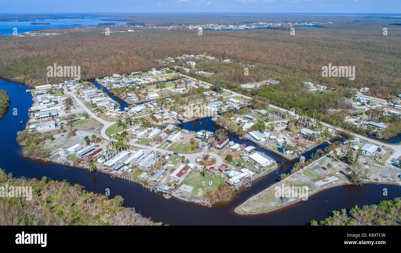 Aerial images of the Everglades City area including Chokoloskee and