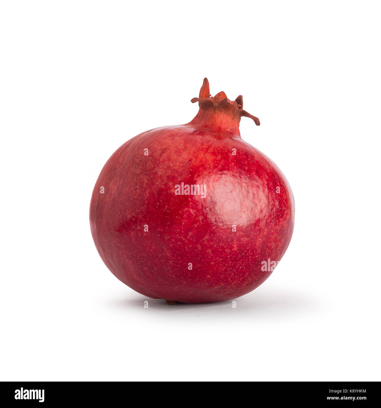Pomegranate. Fresh raw fruit isolated on white background. With clipping path. Stock Photo