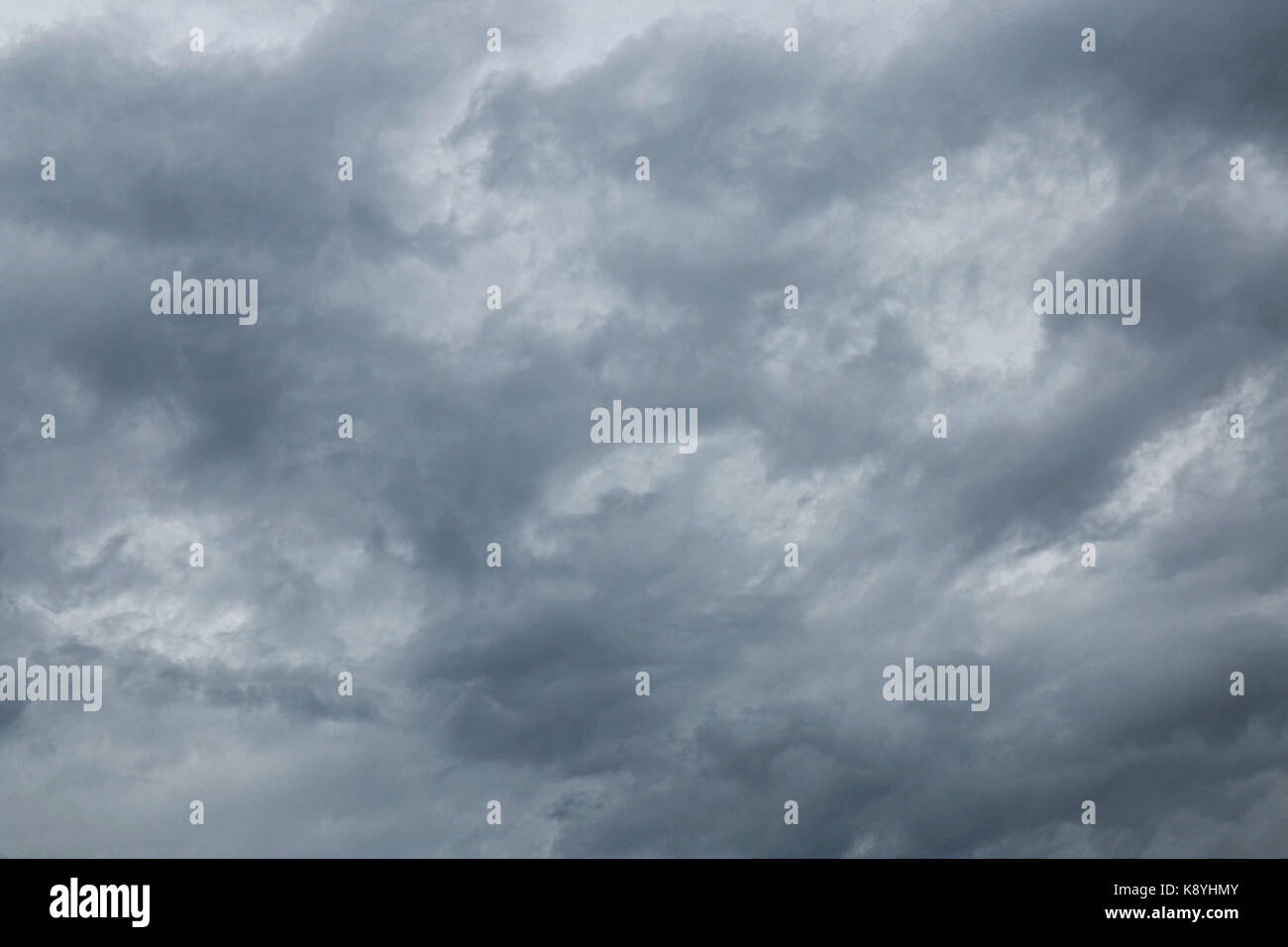 Dark sky with storm clouds Stock Photo