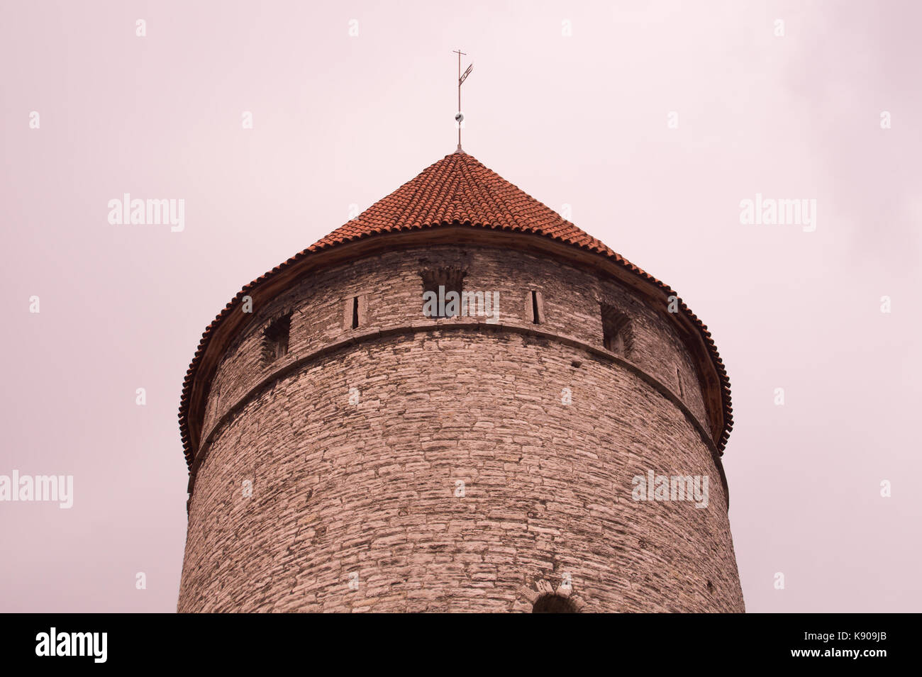 Old castle tower Tallinn Estonia Stock Photo