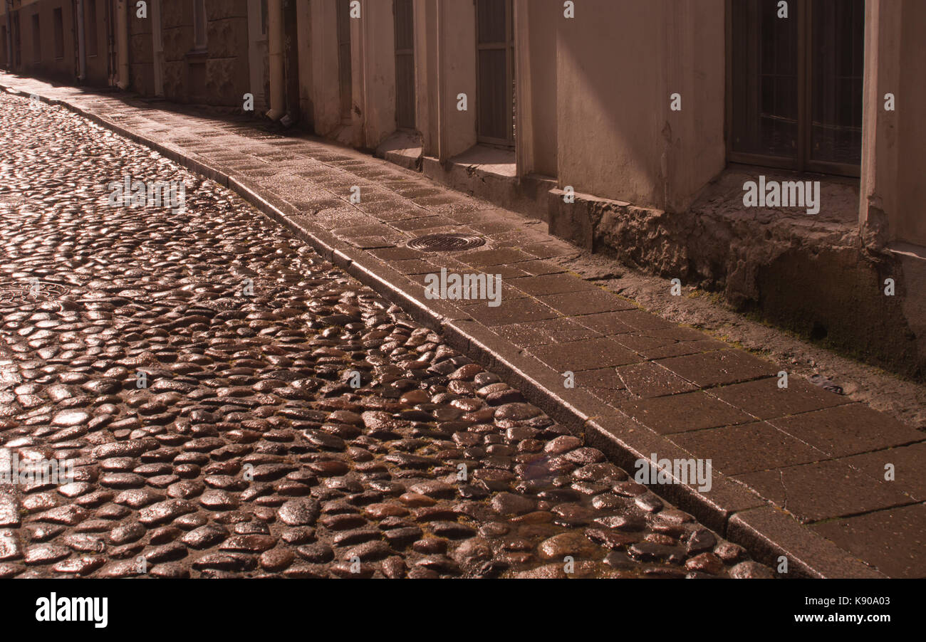 Stone road cobble texture background Stock Photo - Alamy
