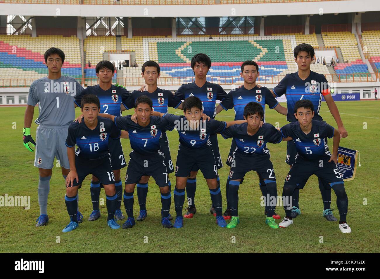 Bekasi, Indonesia. 20th Sep, 2017. U-15U-15 Japan team group line-up ...
