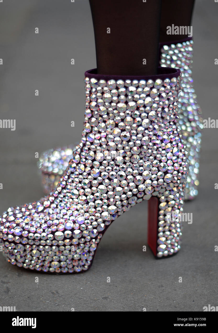 christian louboutin rhinestone boots