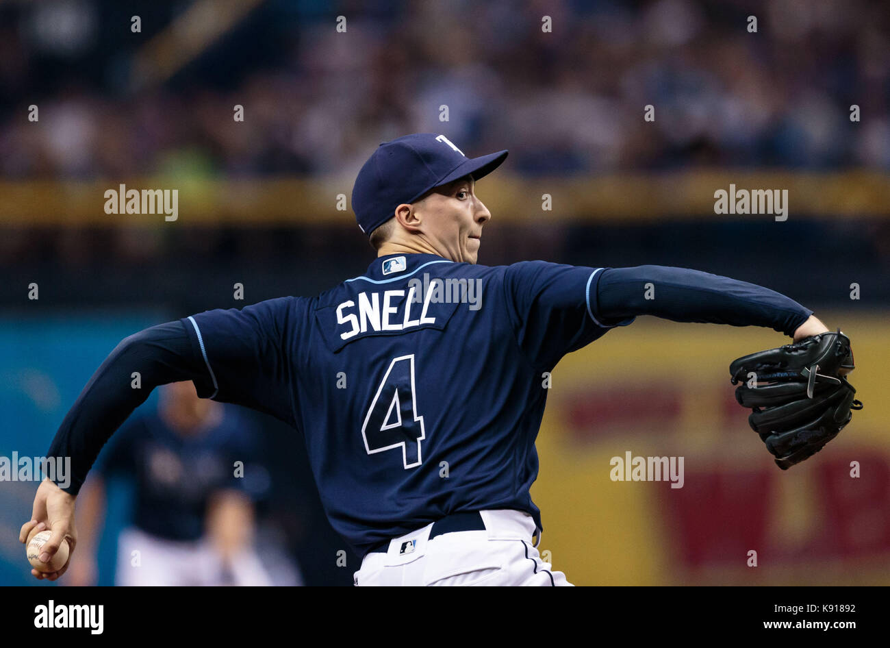 Tropicana Field. 20th Sep, 2017. Florida, USA- Tampa Bay Rays starting ...