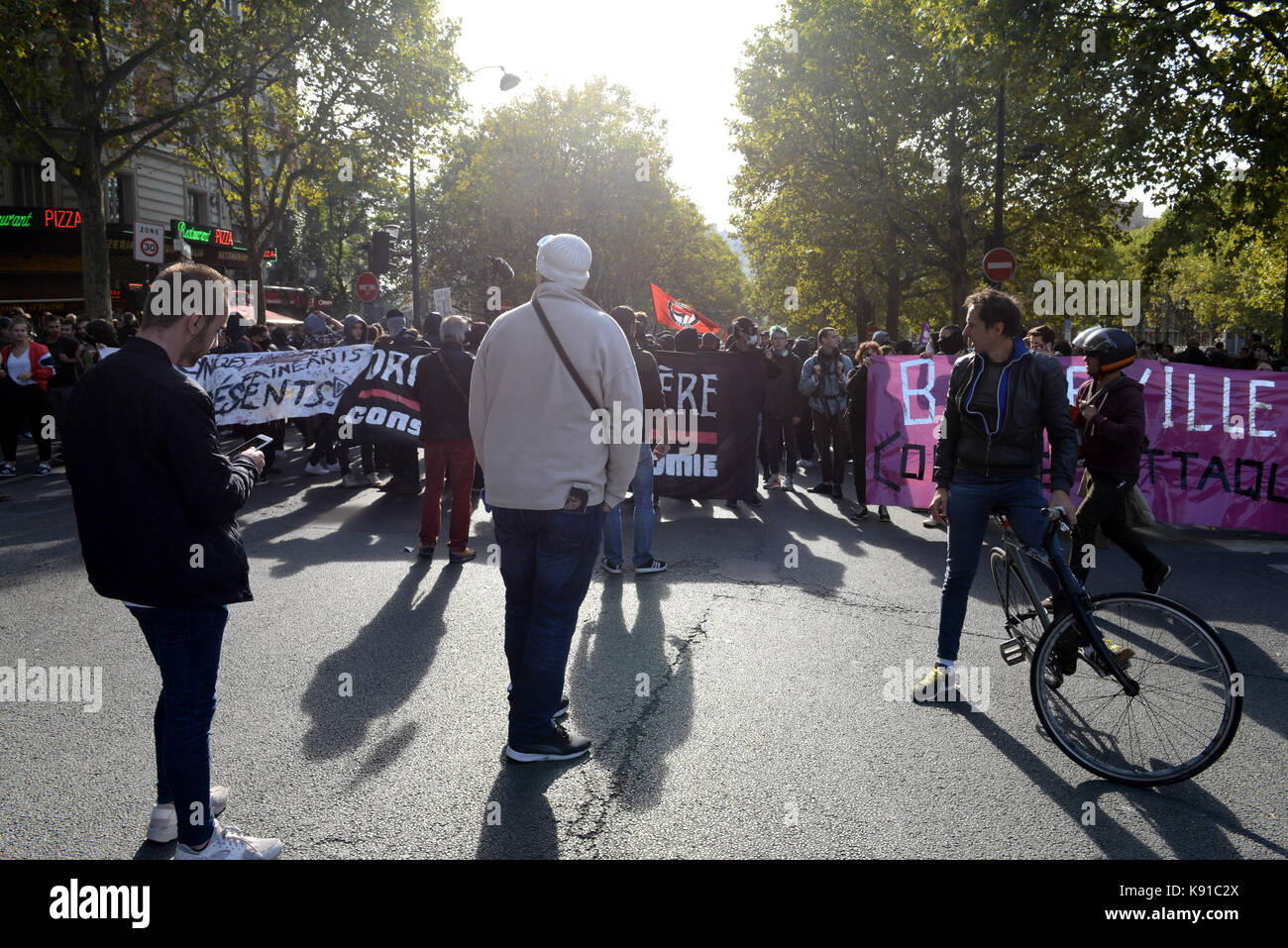 September 21st, 2017 Paris Back again in Paris the protests against a