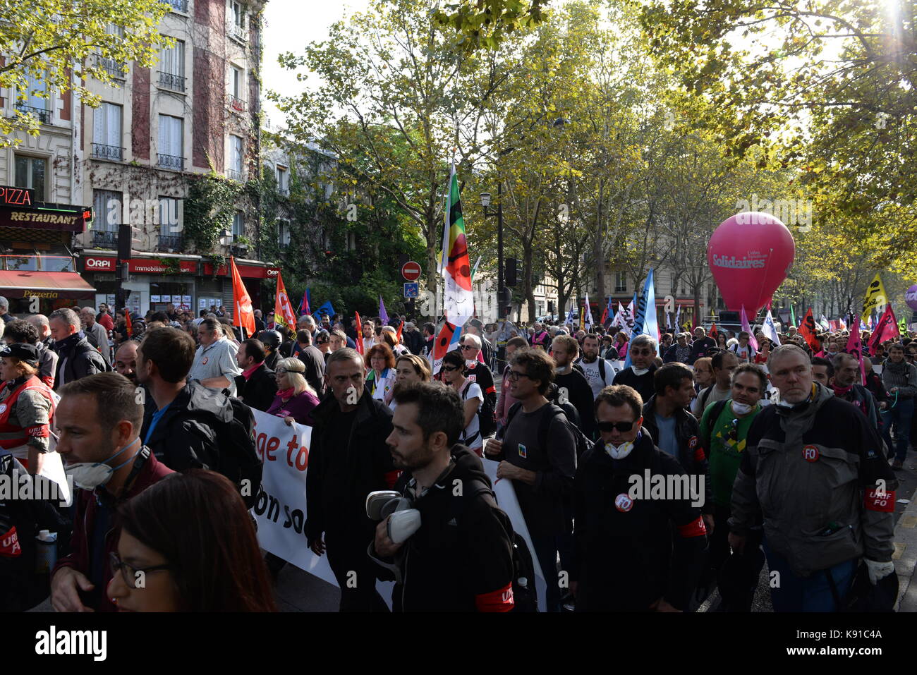 September 21st, 2017 Paris Back again in Paris the protests against a