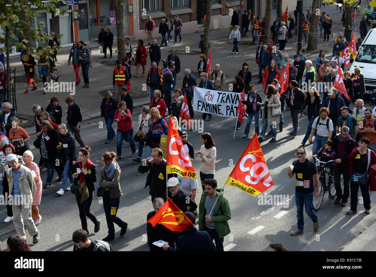 September 21st, 2017 Paris Back again in Paris the protests against a
