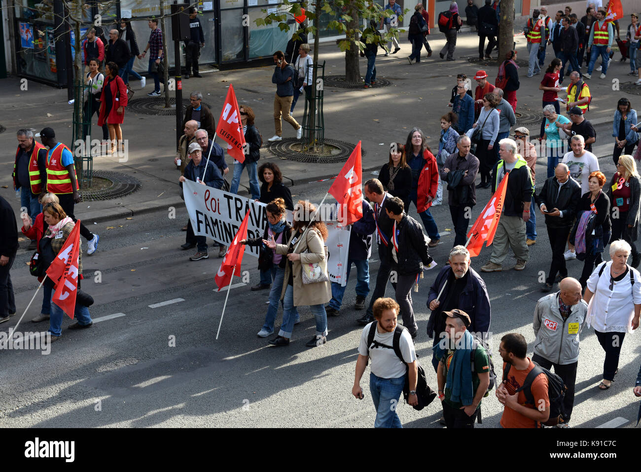 September 21st, 2017 Paris Back again in Paris the protests against a