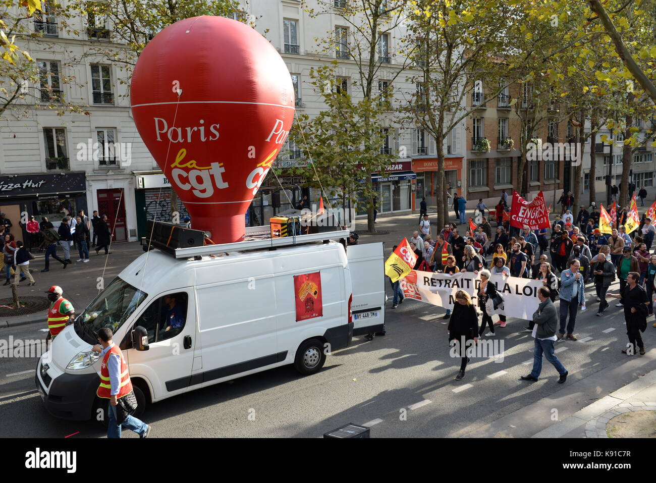 September 21st, 2017 Paris Back again in Paris the protests against a