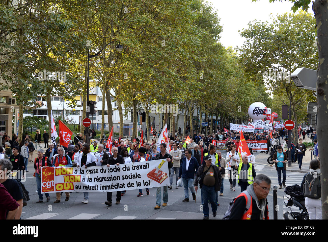 September 21st, 2017 Paris Back again in Paris the protests against a
