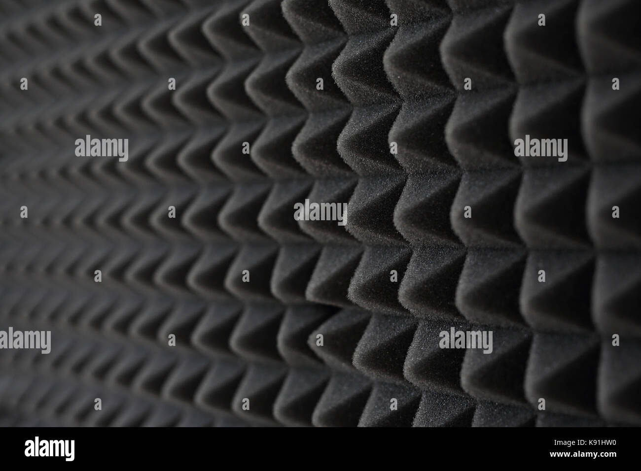 Acoustic foam, sound insulation in the recording studio Stock Photo Alamy