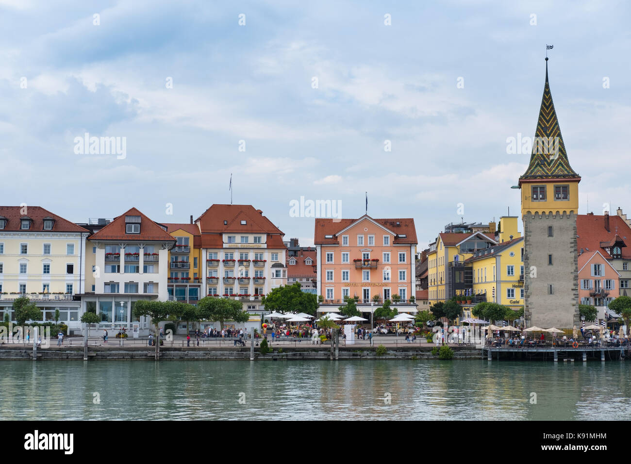 Waterfront in Lindau, Bavaria Stock Photo