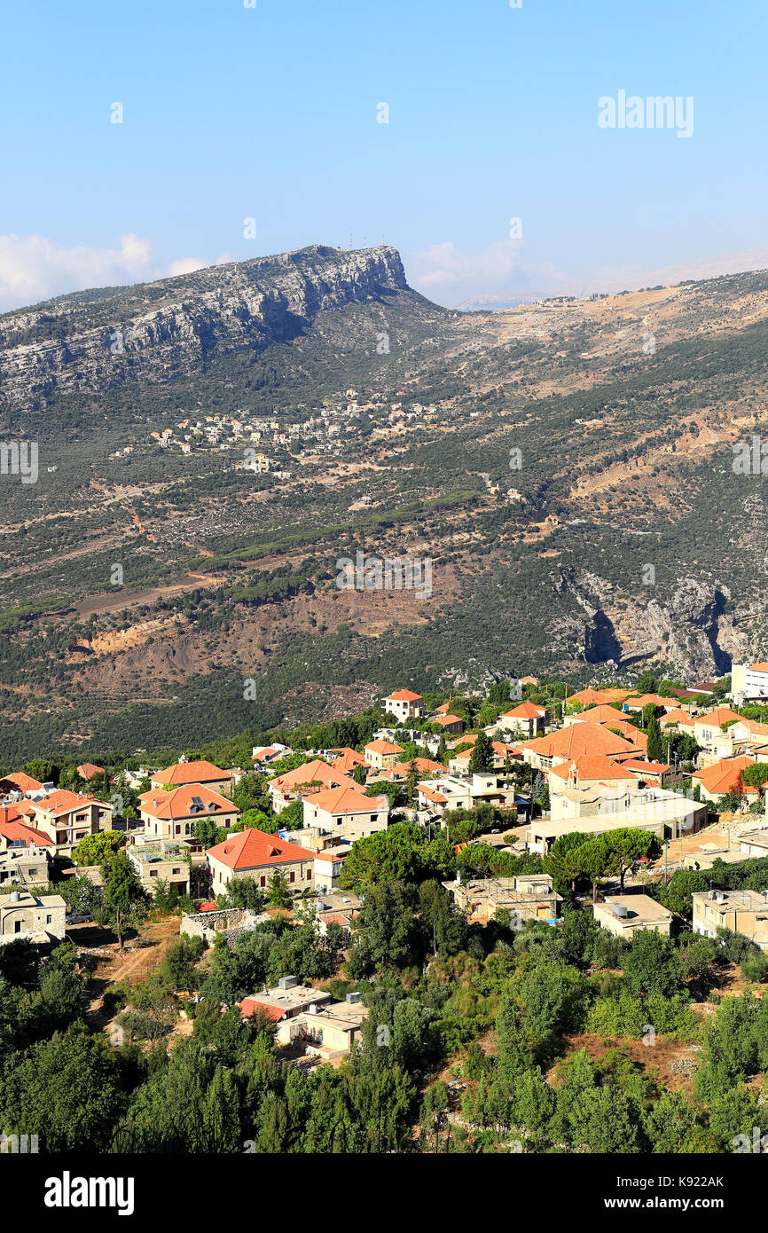 The picturesque village of Douma, a summer destination in the Lebanon