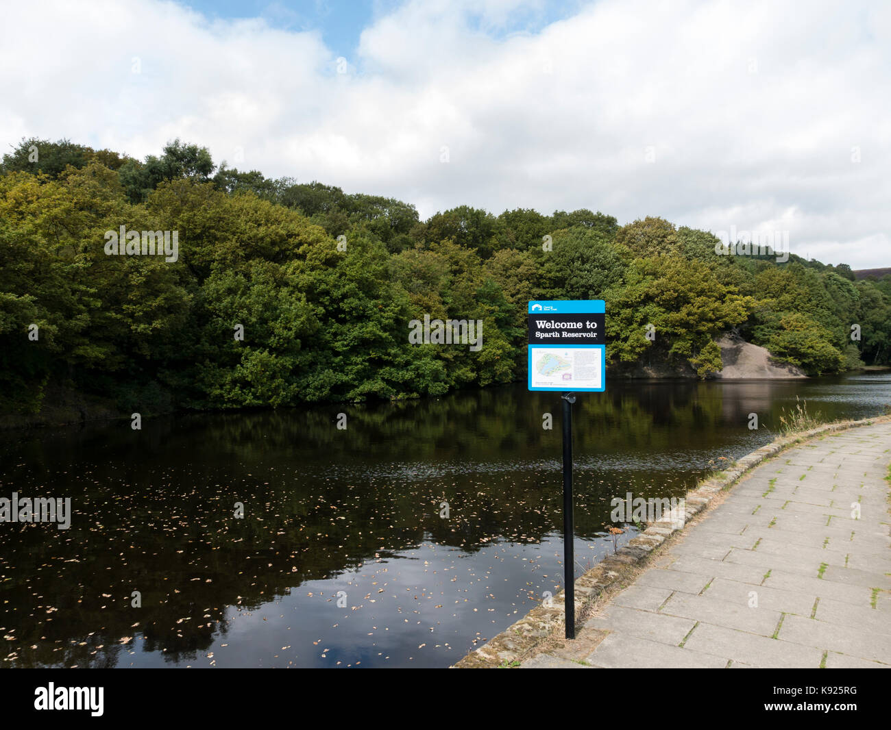 Sparth Reservoir, Huddersfield Narrow Canal, Marsden, Huddersfield, West Yorkshire, England. Stock Photo