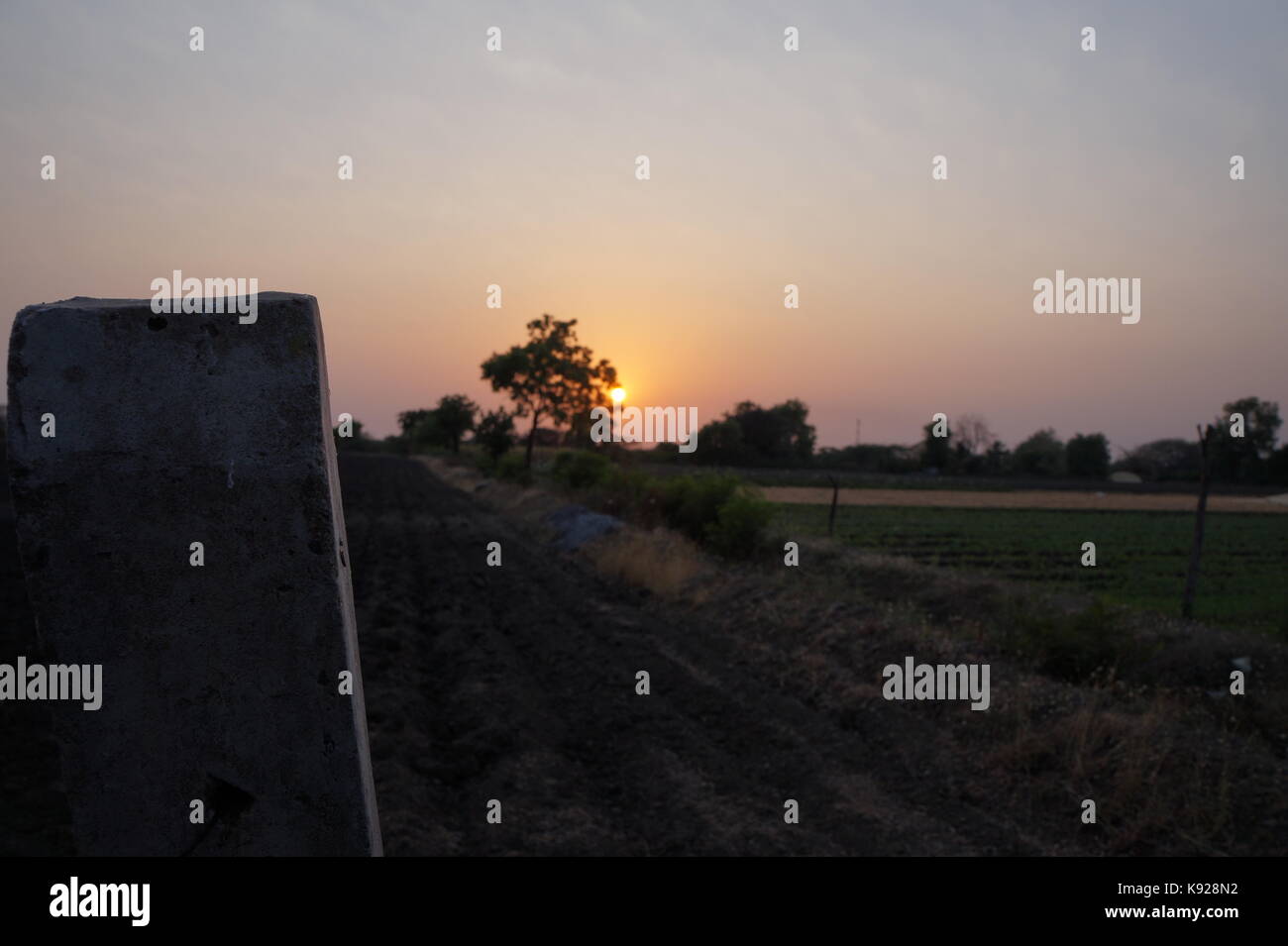 Sunsets at a distance Stock Photo