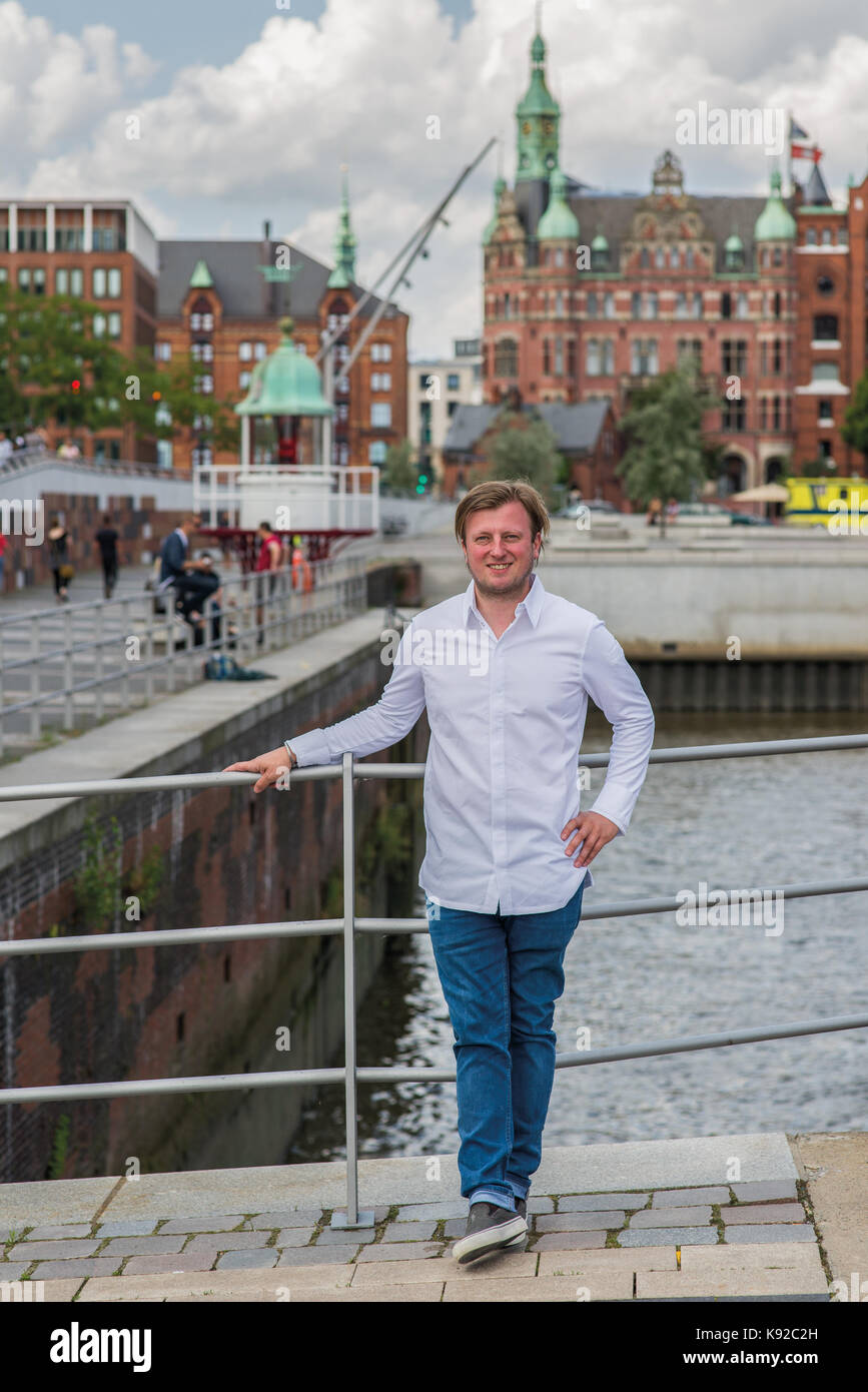 German Michelin stars Chef Kevin Fehling, La Table, Hamburg Stock Photo