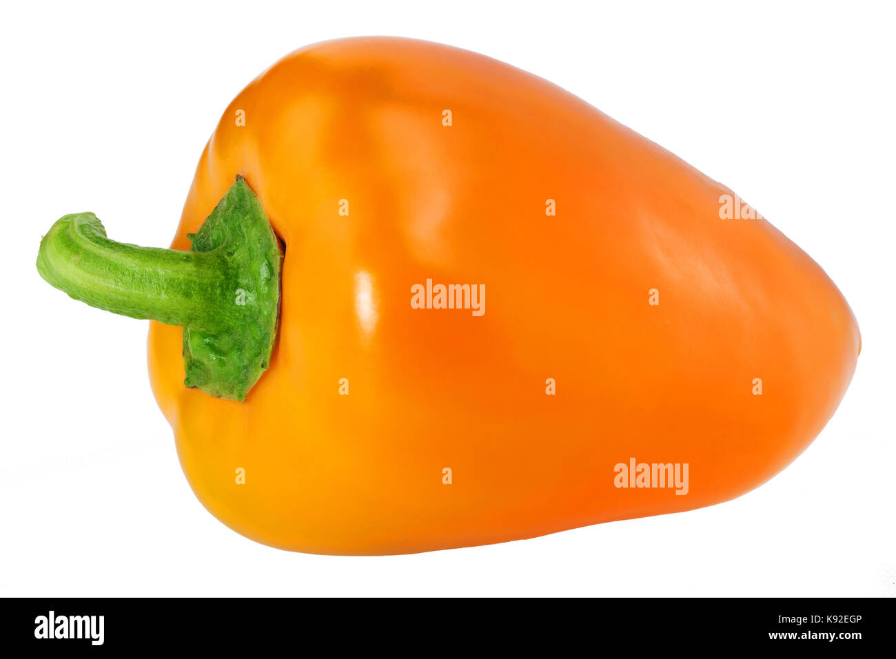 An orange pepper, isolated on white clipping path Stock Photo Alamy