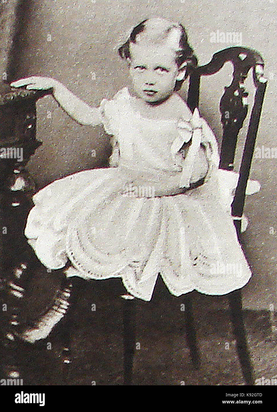 King George V of Britain aged  2 when Prince George. Stock Photo