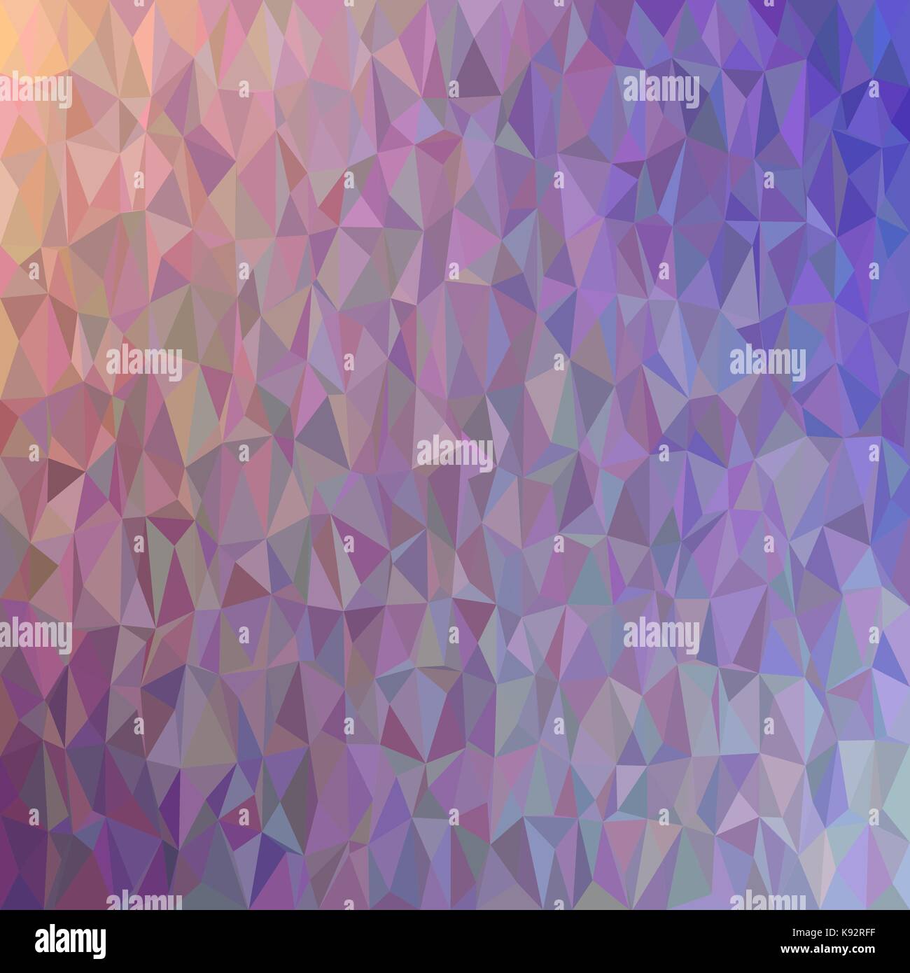 Abstract chaotic triangle pattern background - polygon vector graphic from colored triangles Stock Vector