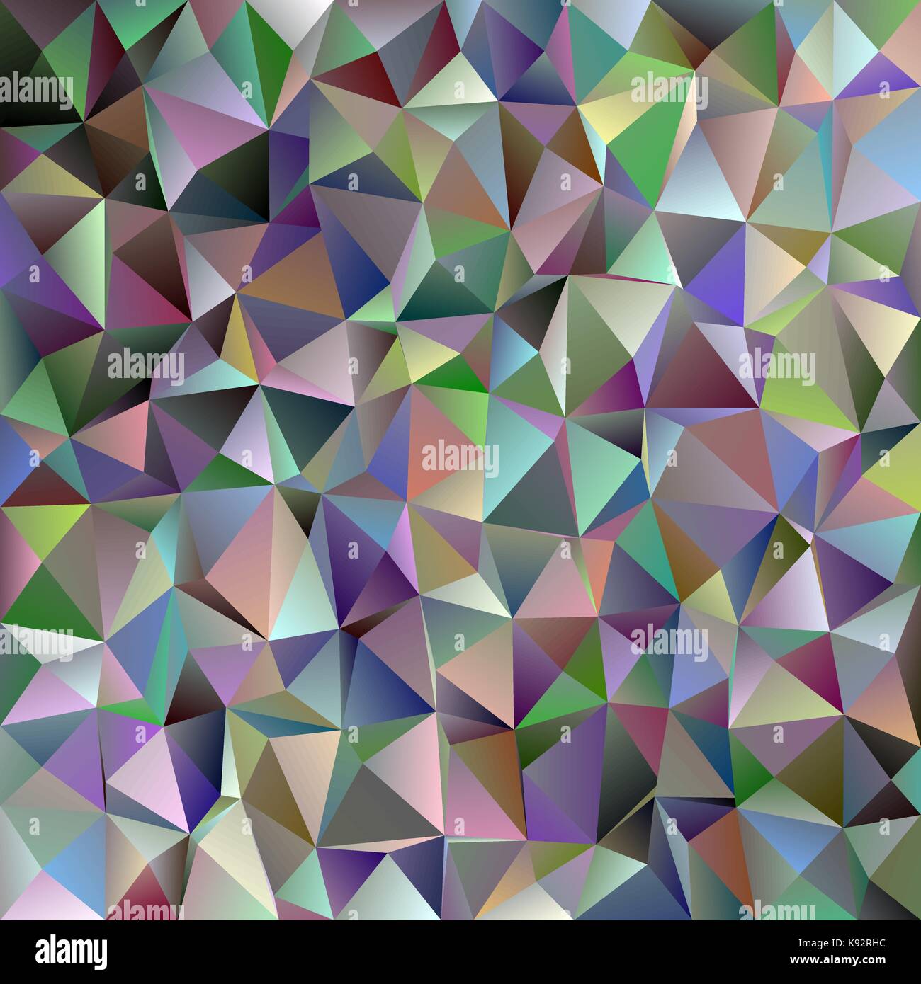 Geometric abstract triangle tile pattern background - polygon vector graphic from colored triangles Stock Vector