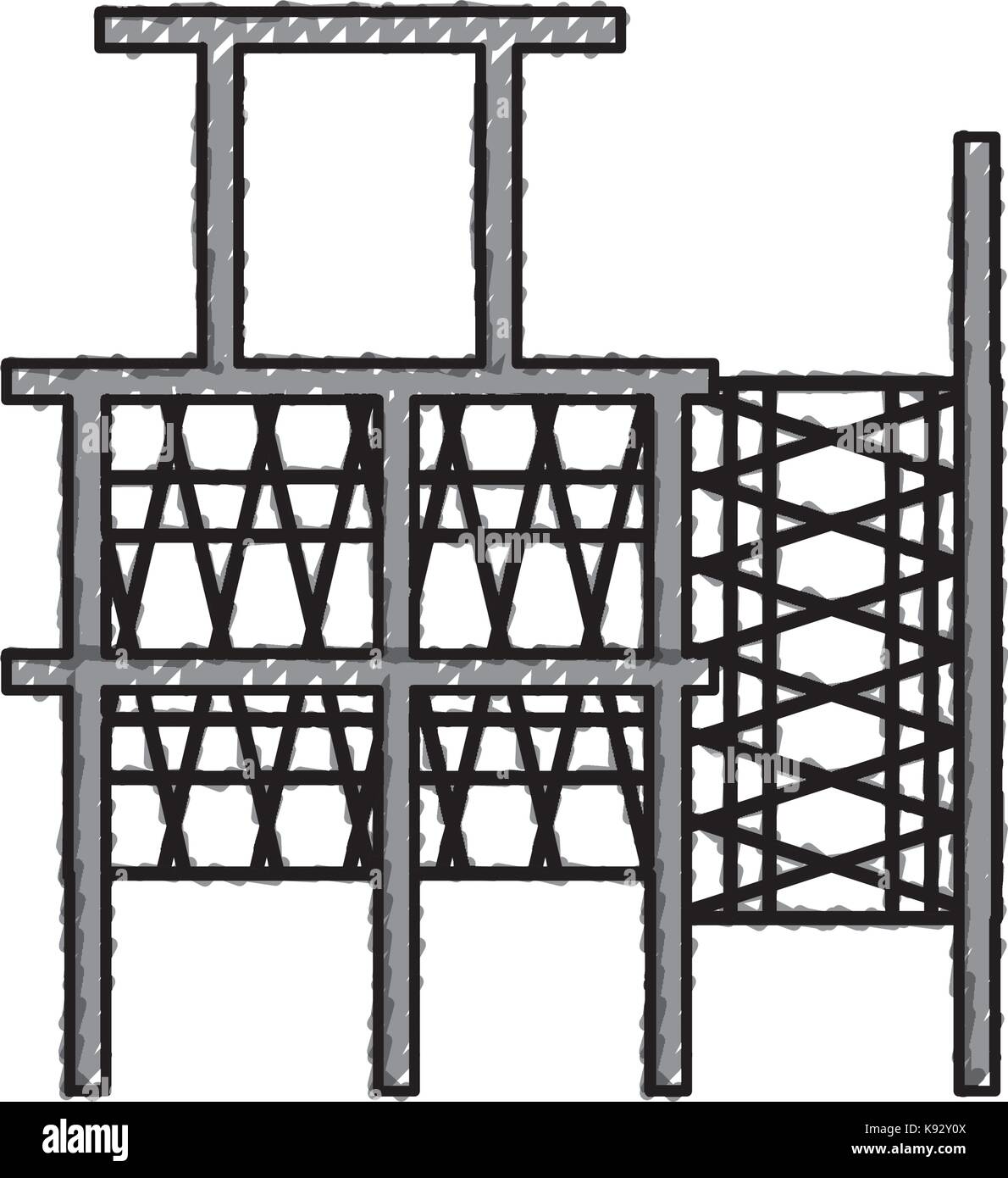 scaffold vector illustration Stock Vector Image & Art - Alamy