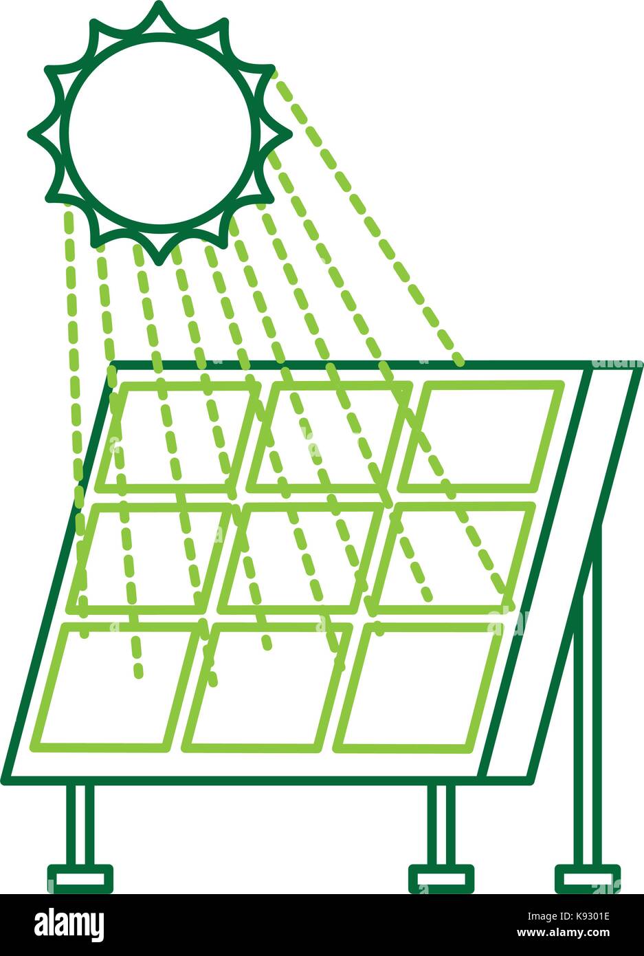 solar panel modern technologies alternative energy sources Stock Vector ...
