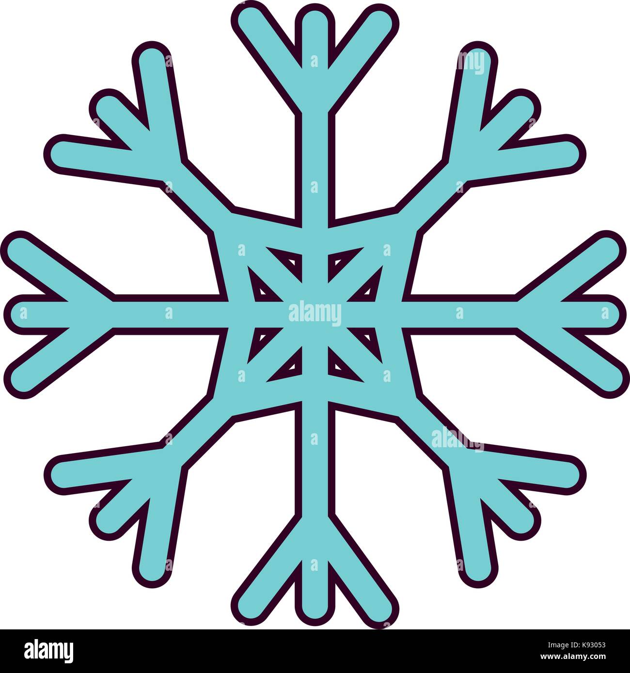 snowflake icon image Stock Vector Image & Art - Alamy