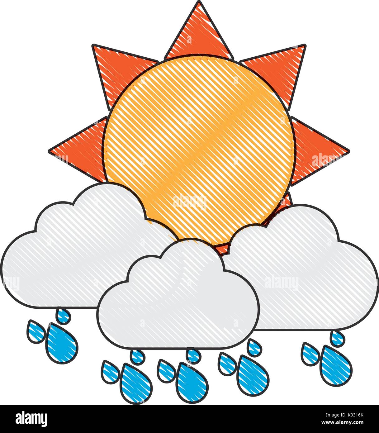 sun and cloud icon Stock Vector Image & Art - Alamy