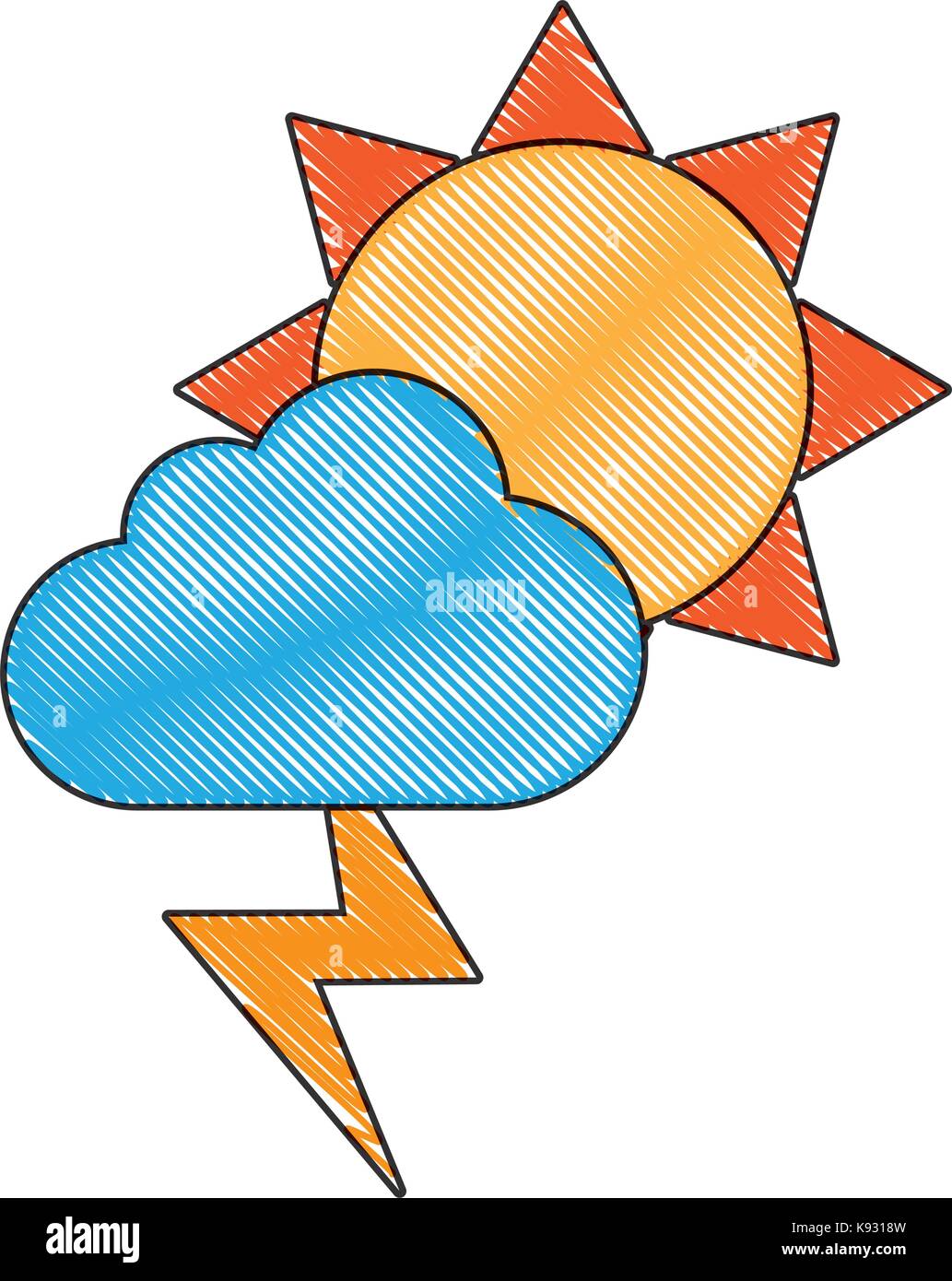 sun and cloud icon Stock Vector Image & Art - Alamy