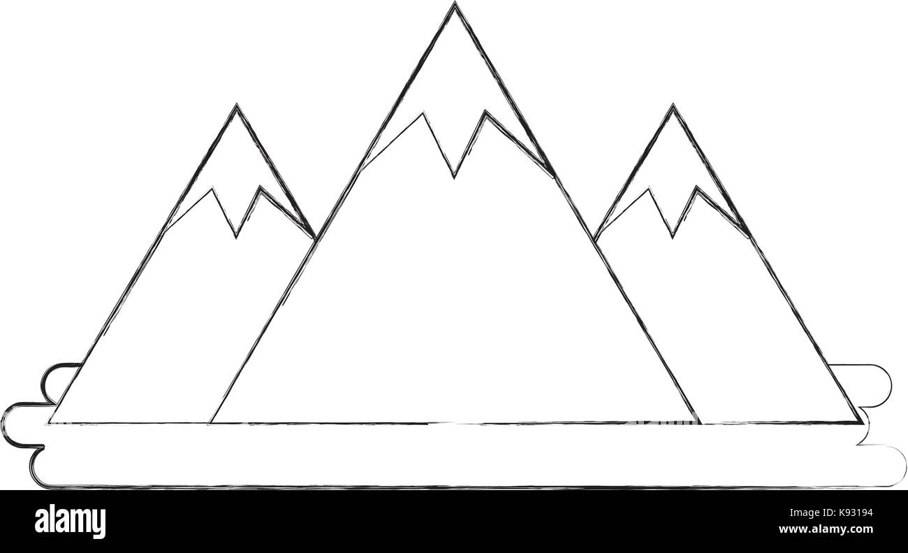 mountain peak natural land environment Stock Vector Image & Art Alamy