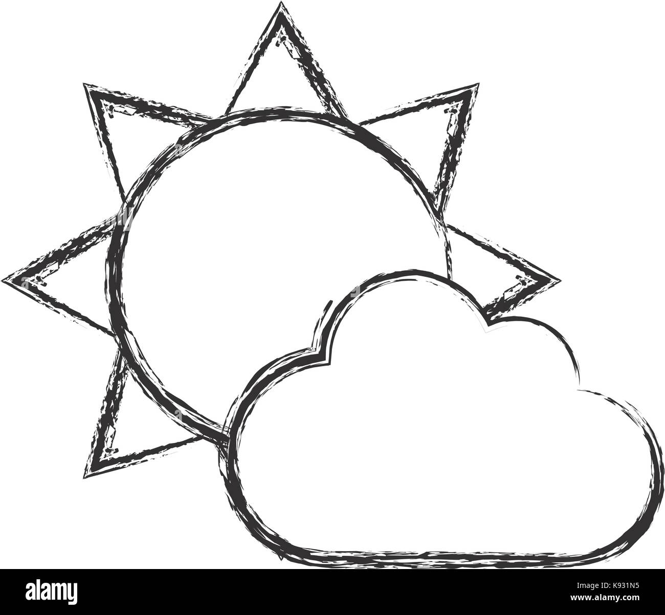 sun and cloud icon Stock Vector Image & Art - Alamy
