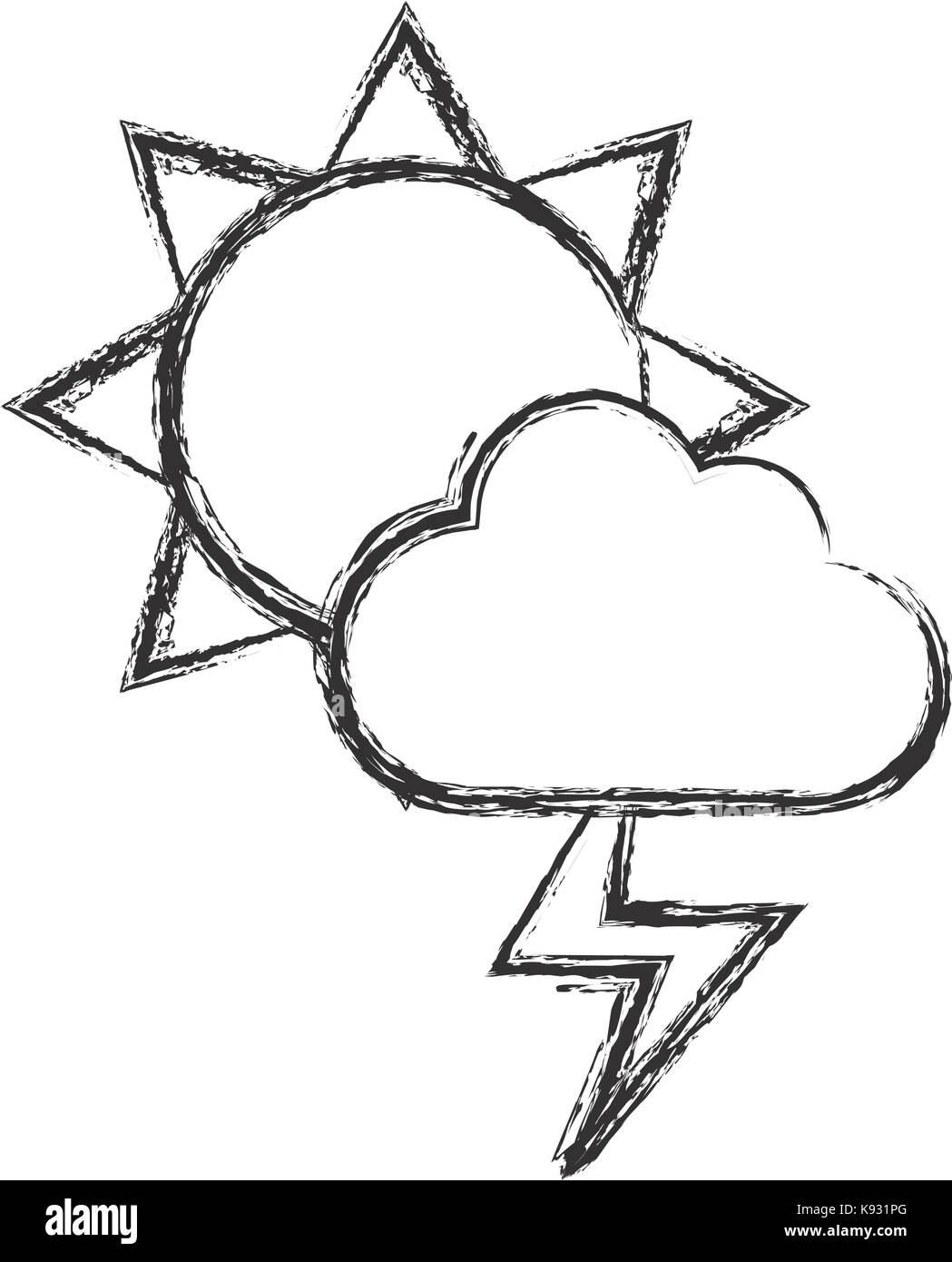 sun and cloud icon Stock Vector Image & Art - Alamy