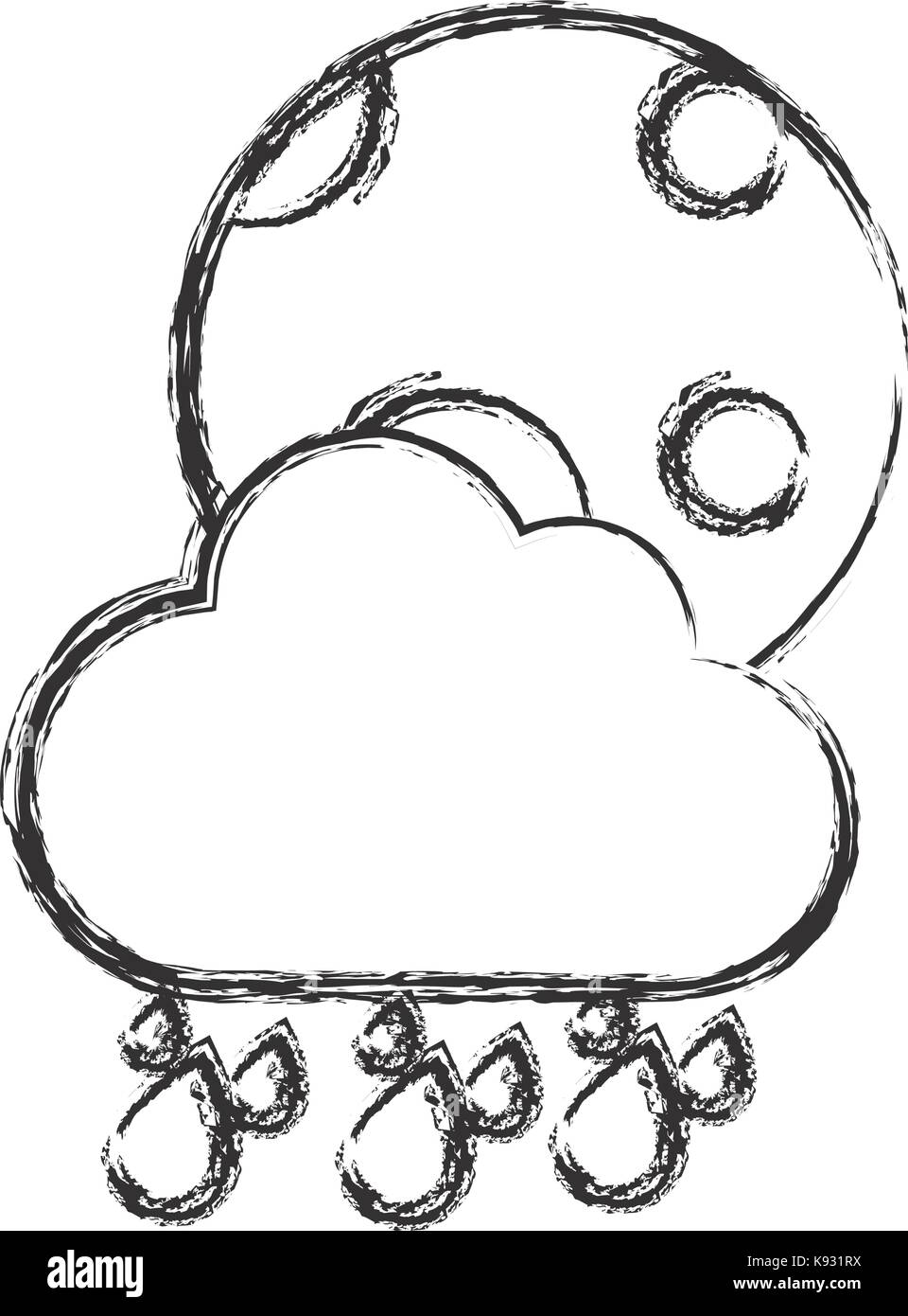 moon and cloud icon Stock Vector Image & Art - Alamy