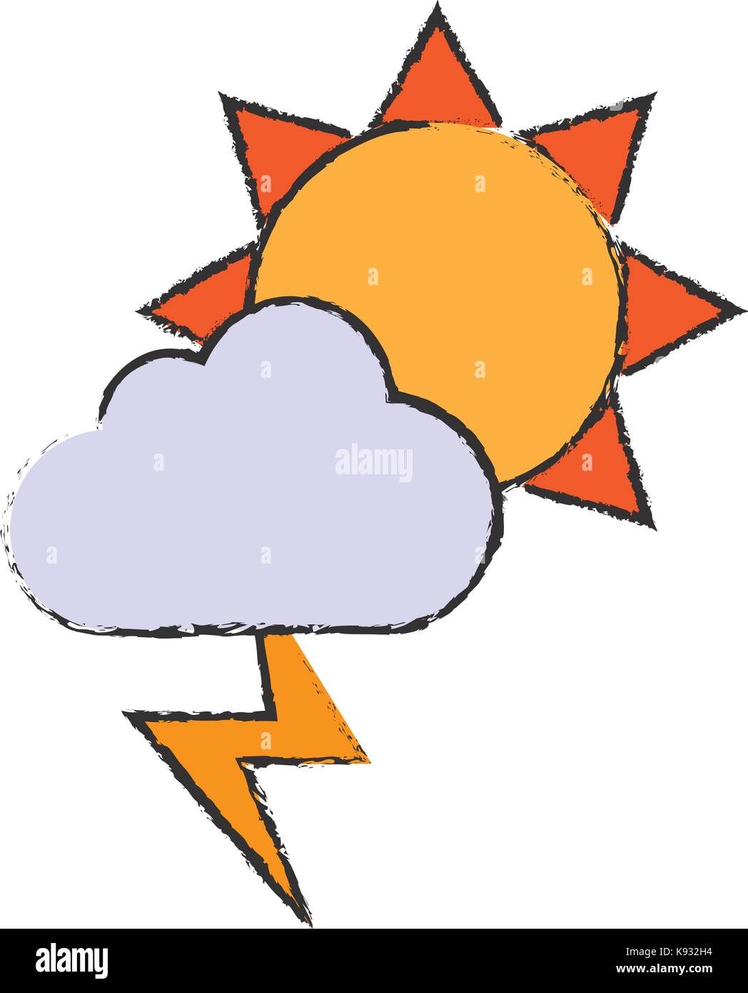 sun and cloud icon Stock Vector Image & Art - Alamy