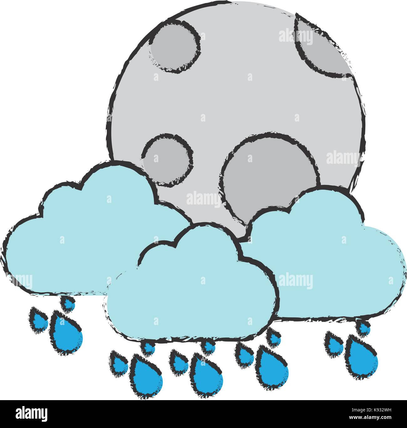 moon and cloud icon Stock Vector Image & Art - Alamy