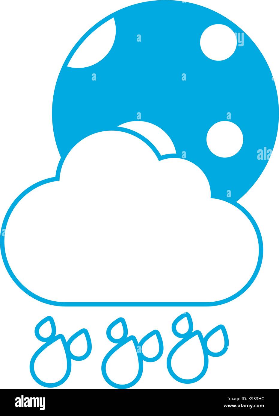 moon and cloud icon Stock Vector Image & Art - Alamy
