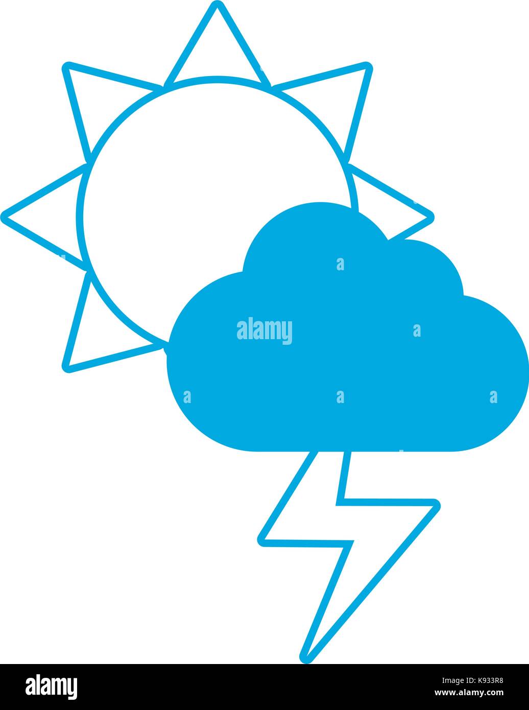 sun and cloud icon Stock Vector Image & Art - Alamy