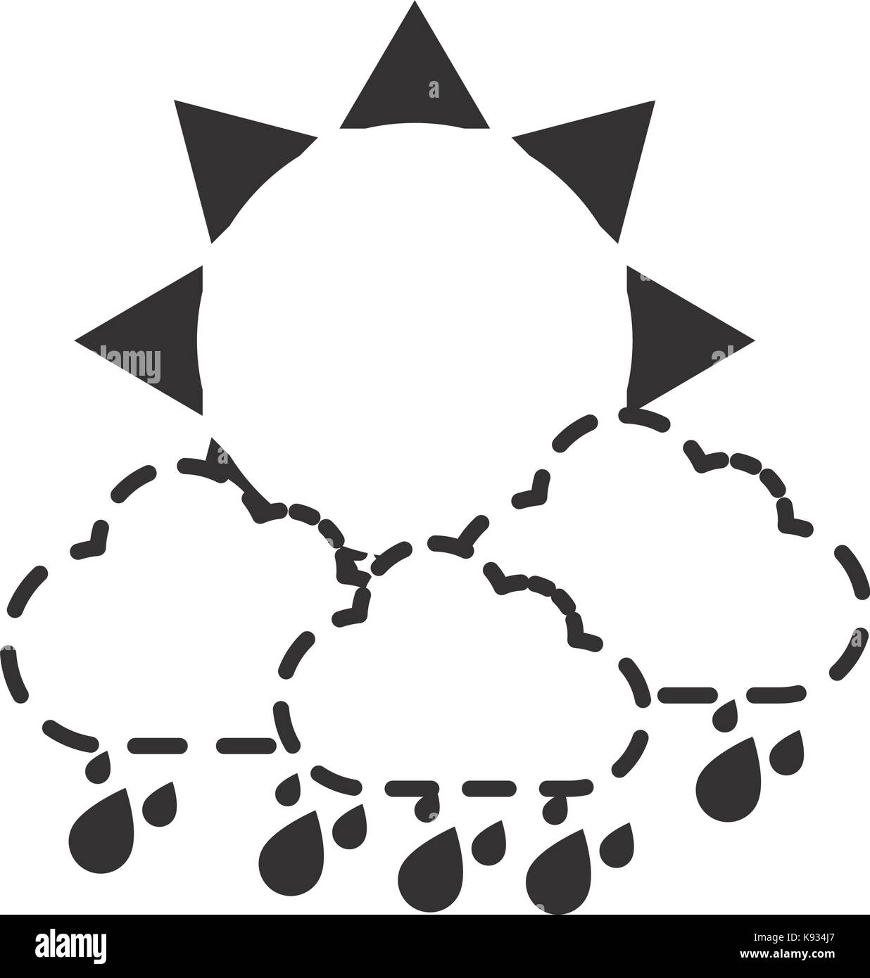 sun and cloud icon Stock Vector Image & Art - Alamy