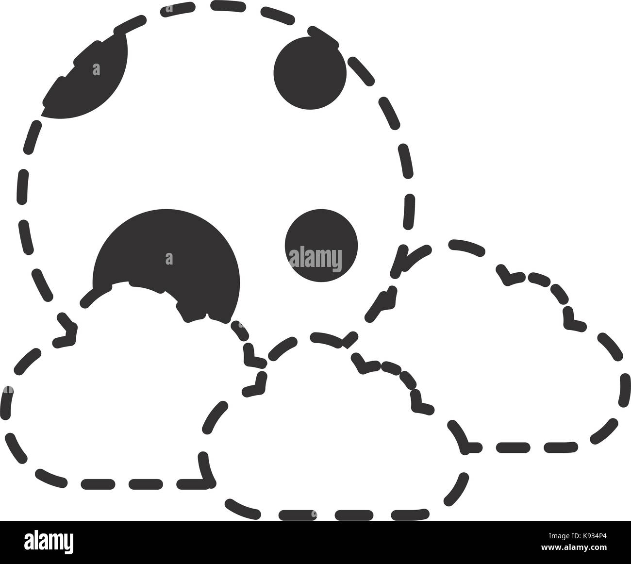 cloud and moon icon Stock Vector Image & Art - Alamy