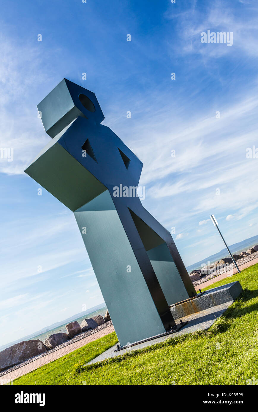 L'ami d'acier the steel friend, Sept Iles, Canada Stock Photo Alamy