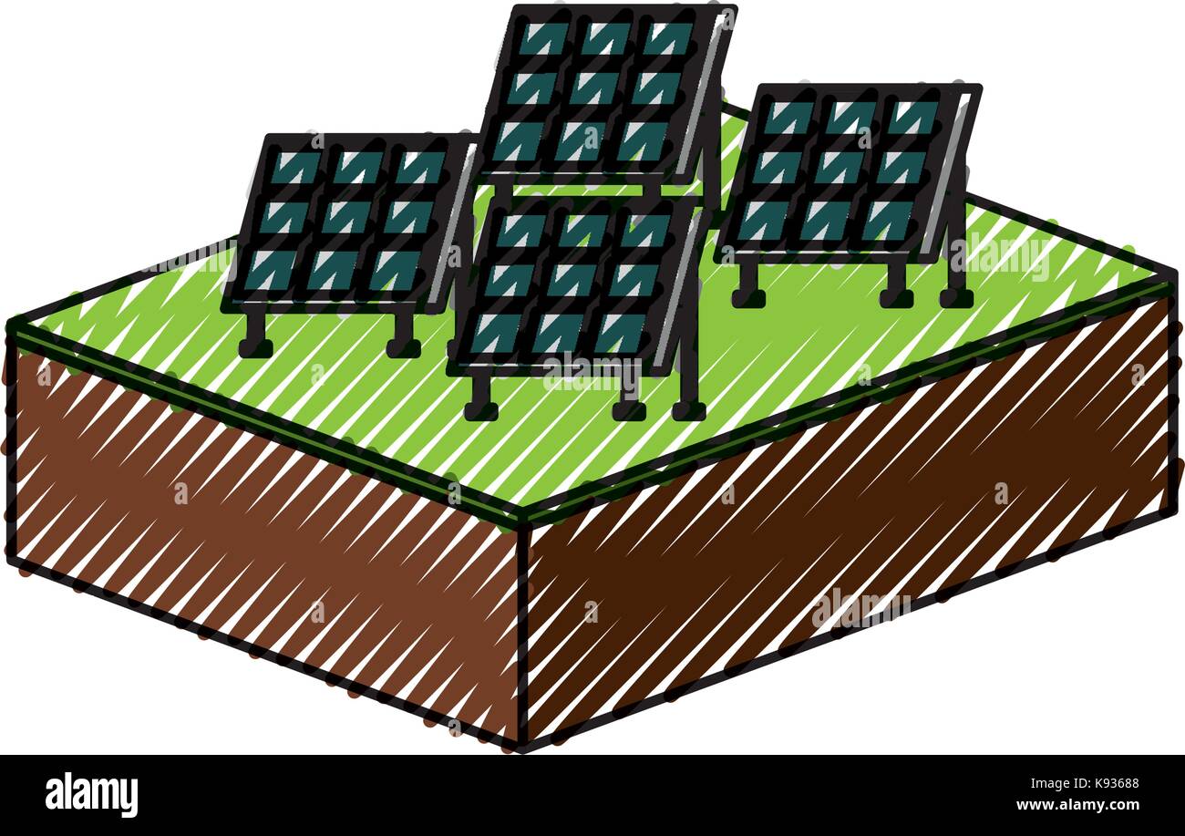 solar panel modern technologies alternative energy sources Stock Vector ...