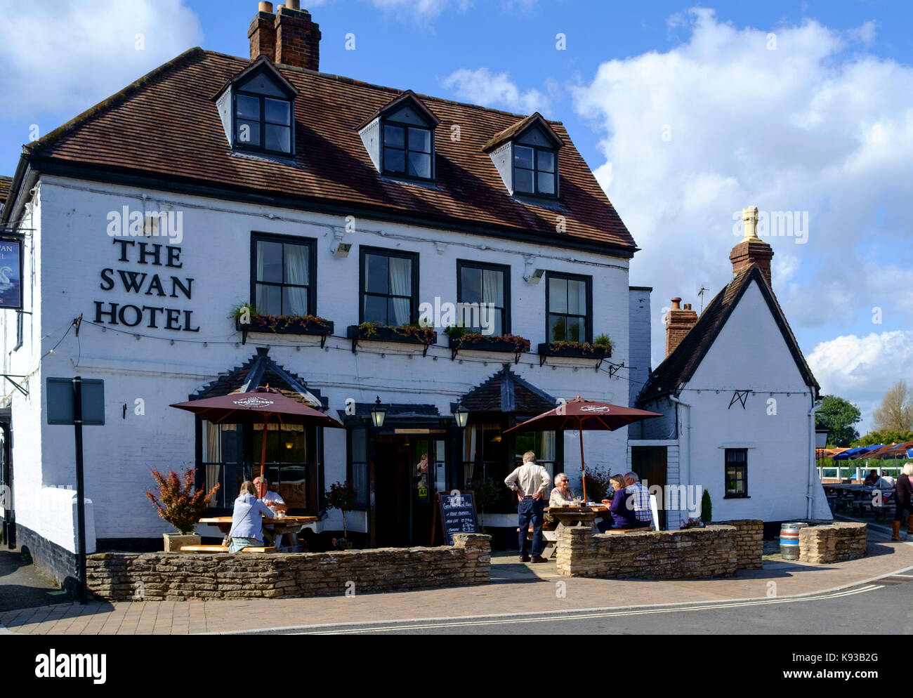 Around UptonuponSevern Worcestershire england UK Swan hotel Stock
