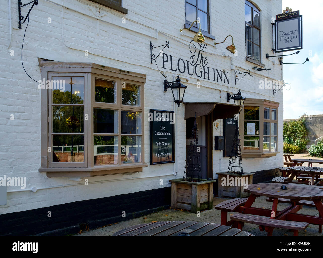 Around UptonuponSevern Worcestershire england UK The plough Inn Stock
